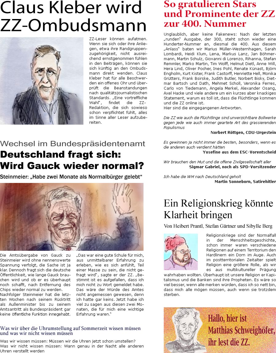 Zellerzeitung De Online Satirezeitung Von Bernd Zeller